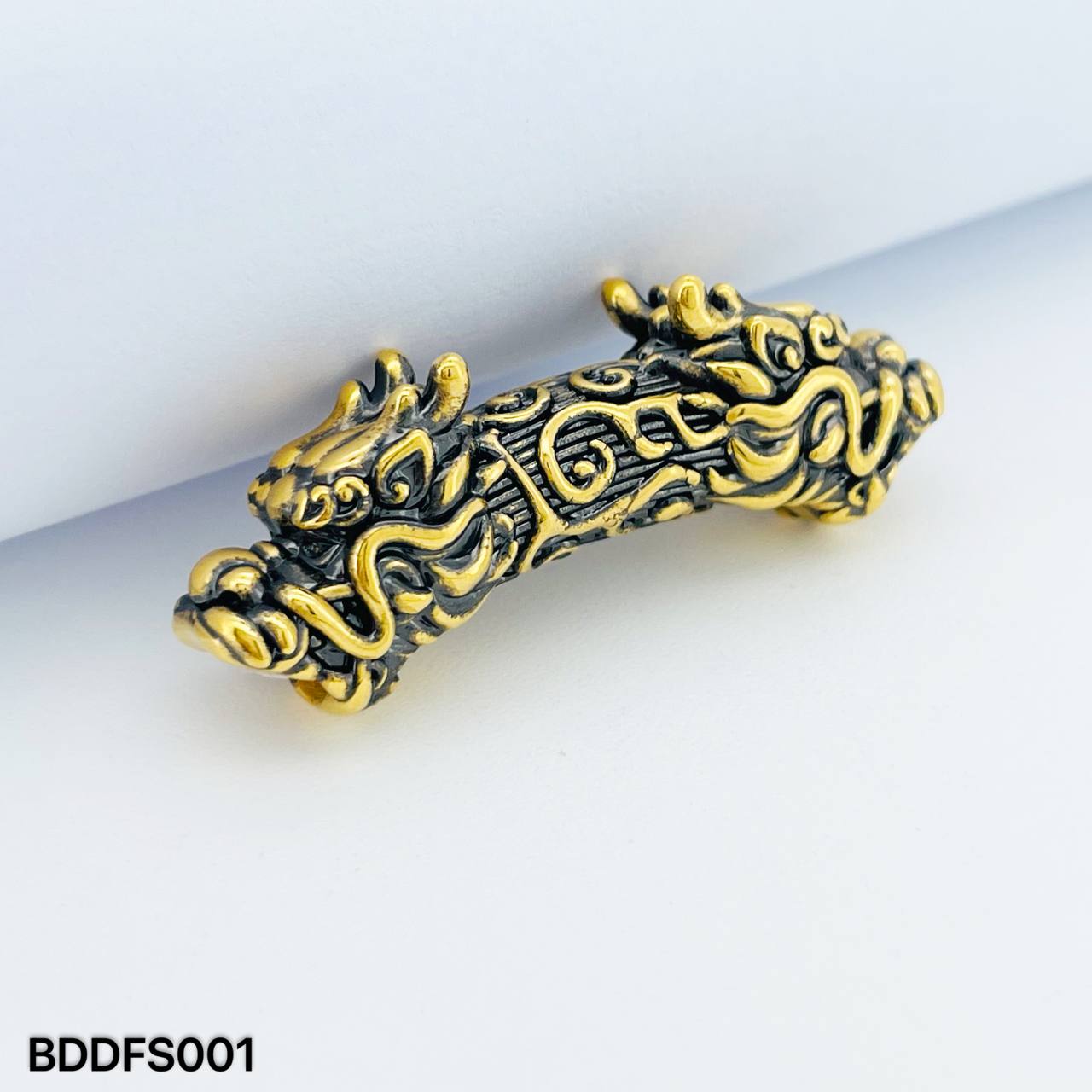 BEAD DRAGON FESYEN 黑金双龙头弯管