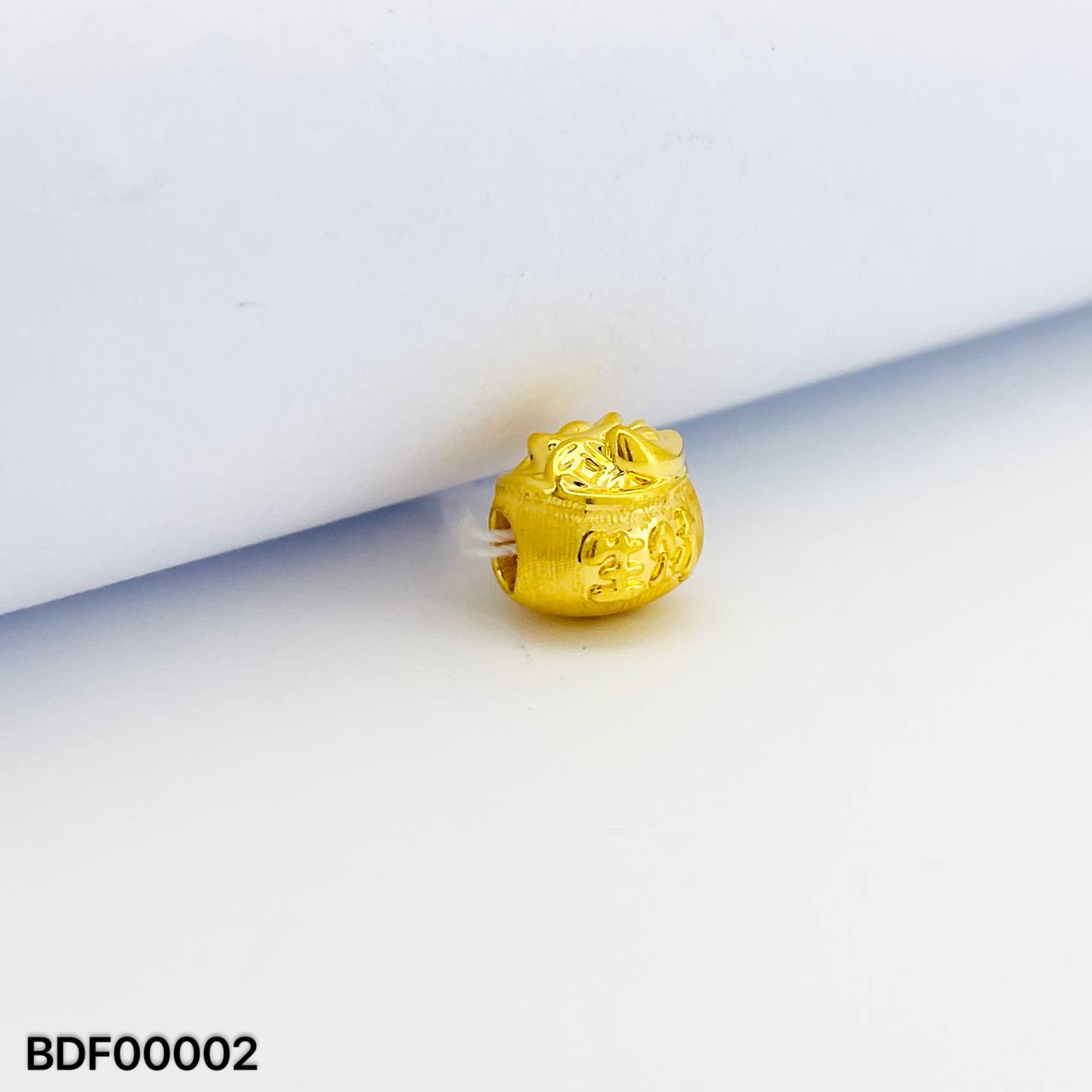 BEAD FORTUNE 足金拉丝聚宝盆吊坠