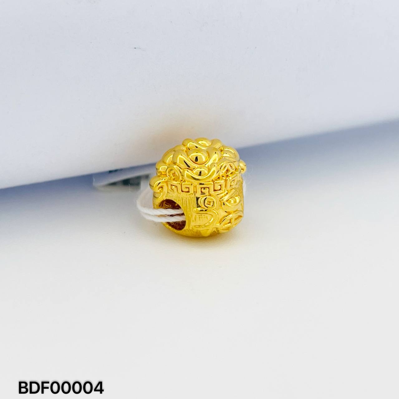BEAD FORTUNE 足金拉丝聚宝盆吊坠