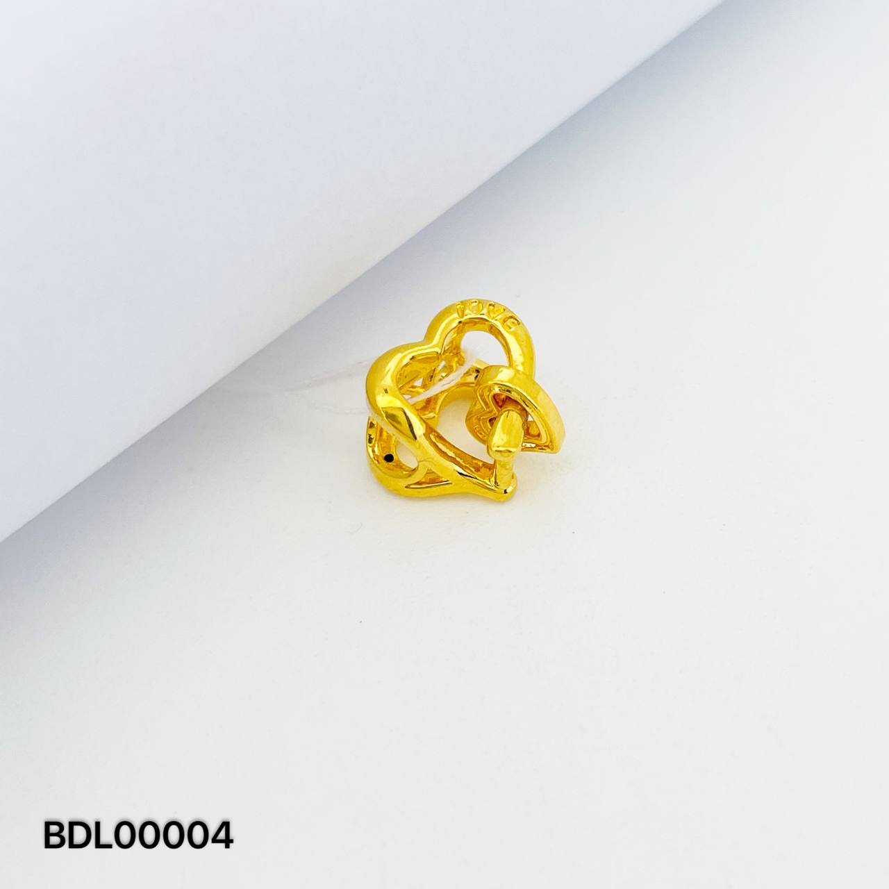 BEAD LOVE 硬金爱心隔离珠吊坠