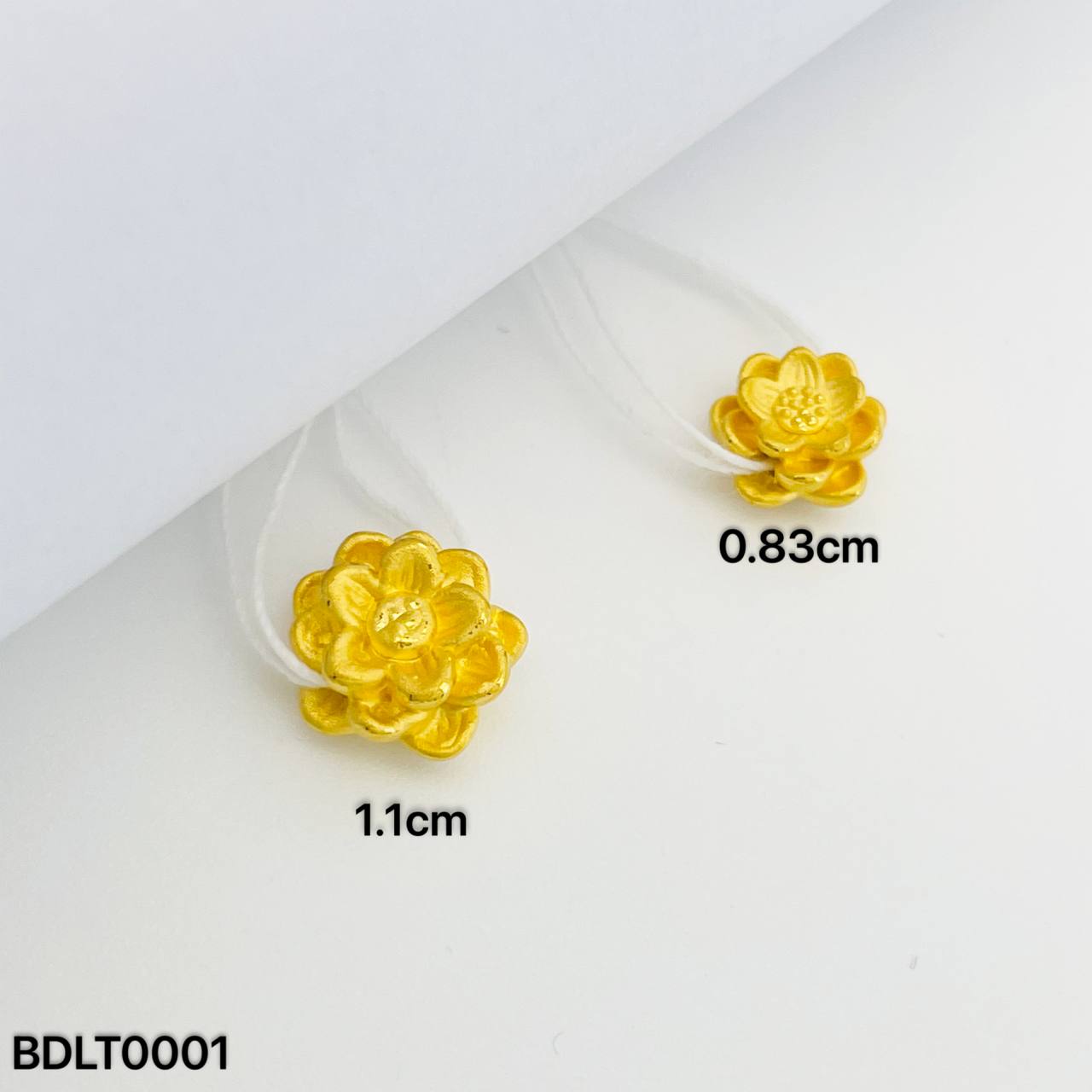 BEAD LOTUS 足金莲花吊坠