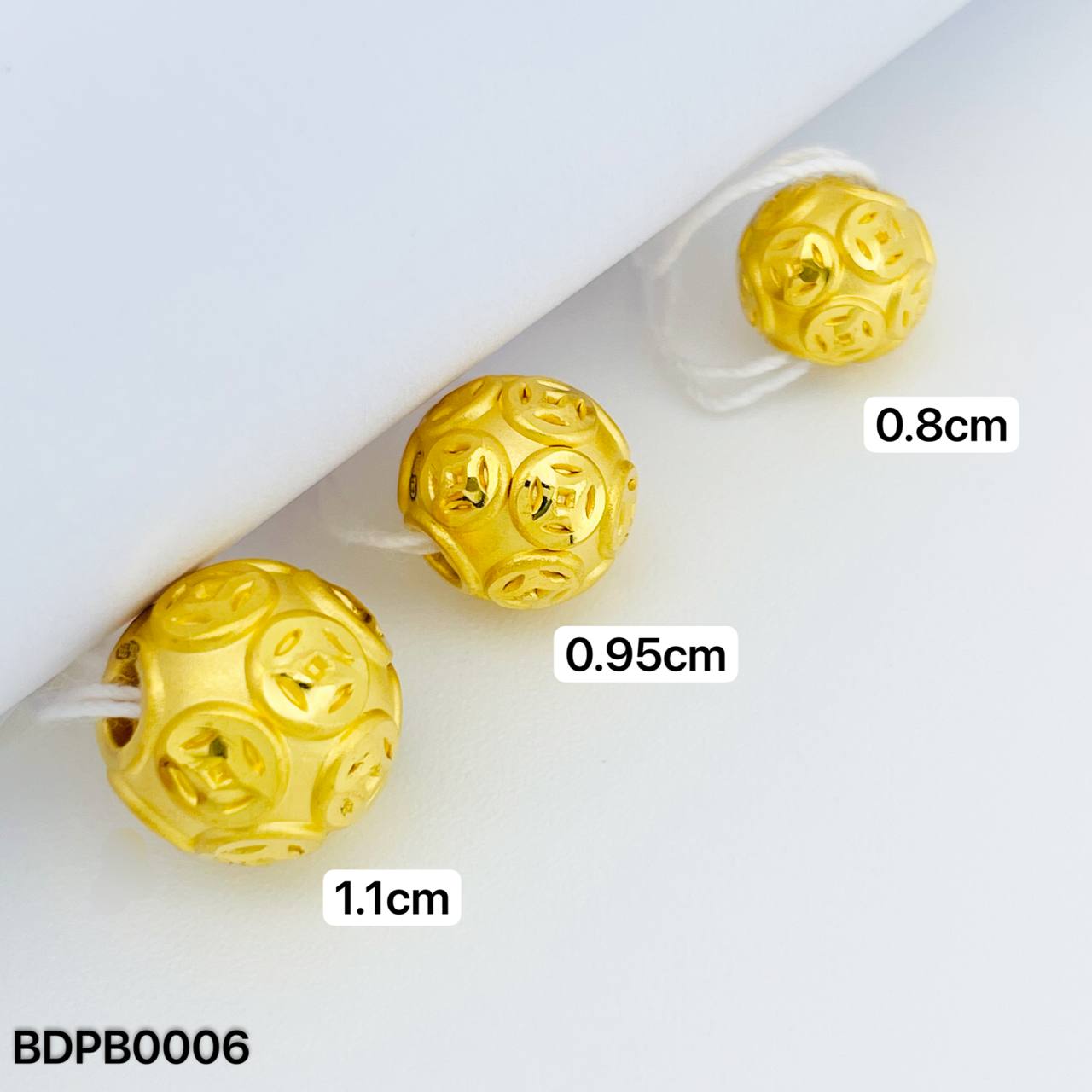BEAD PIXIU BALL 铜钱貔貅珠吊坠