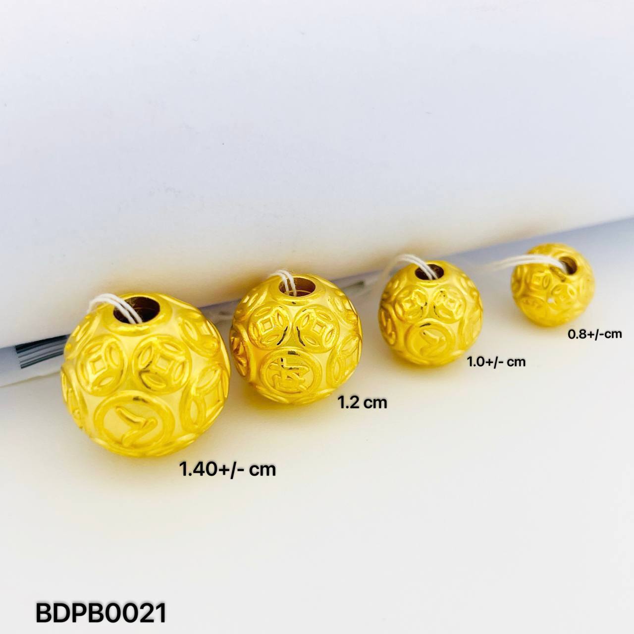 BEAD PIXIU BALL 八方来财铜钱貔貅珠吊坠
