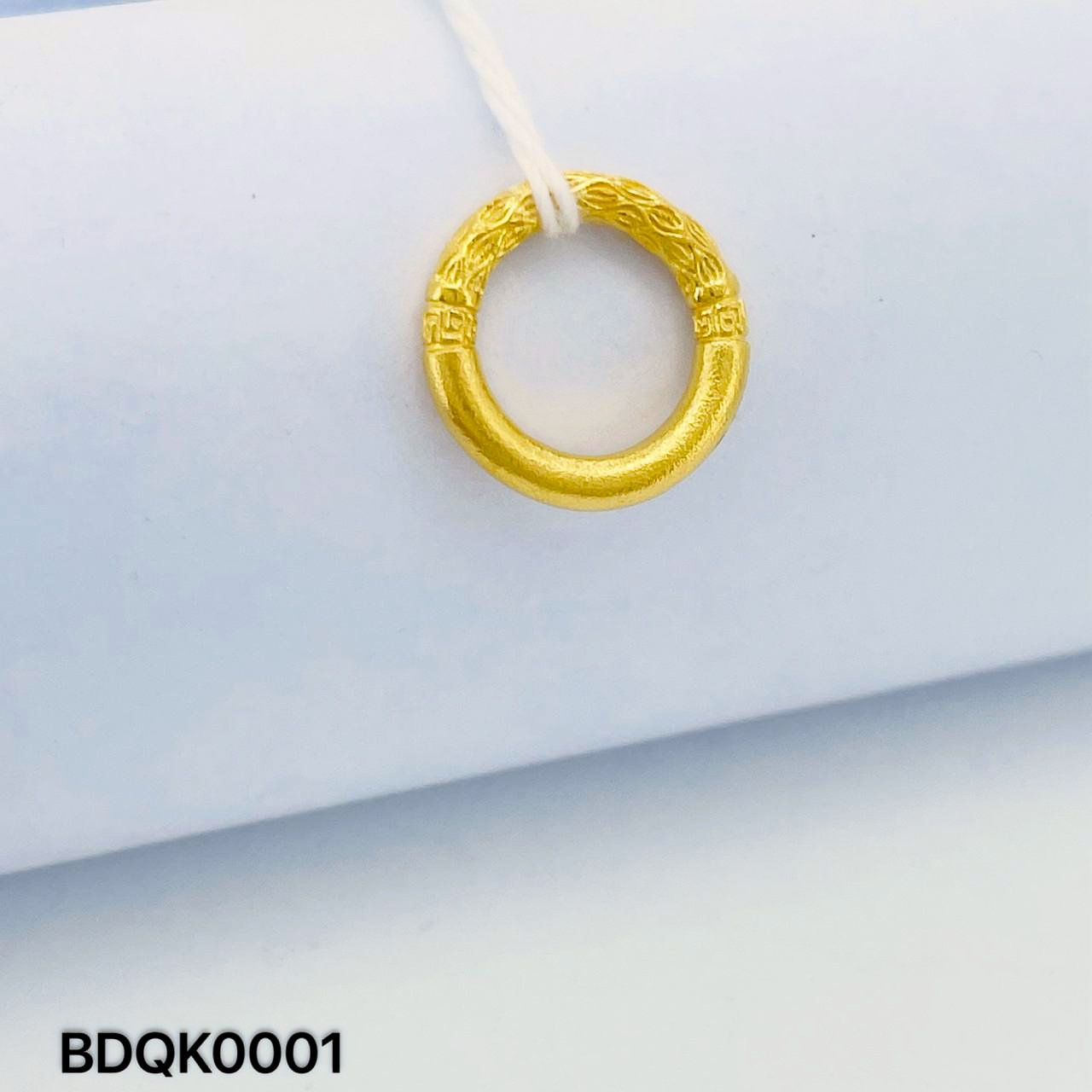 BEAD QIANKUN 足金平安扣吊坠