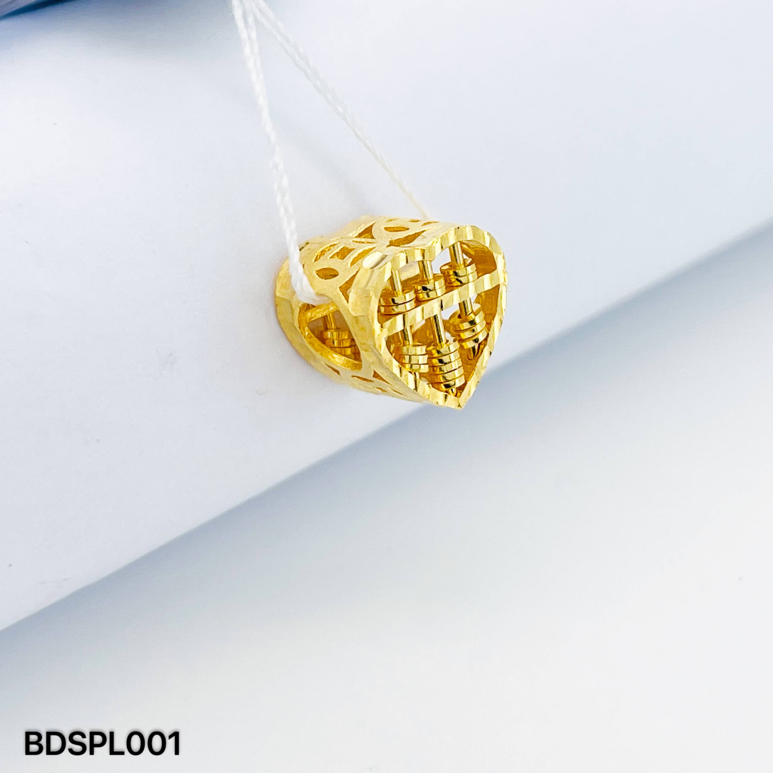 BEAD SEMPOA LOVE 爱心造型算盘吊坠