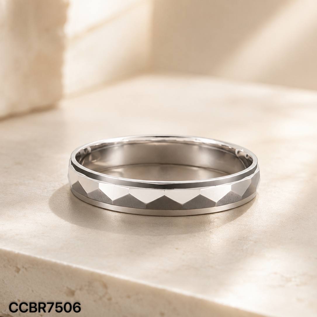 CC BULAT ROTAN 18K菱纹戒指