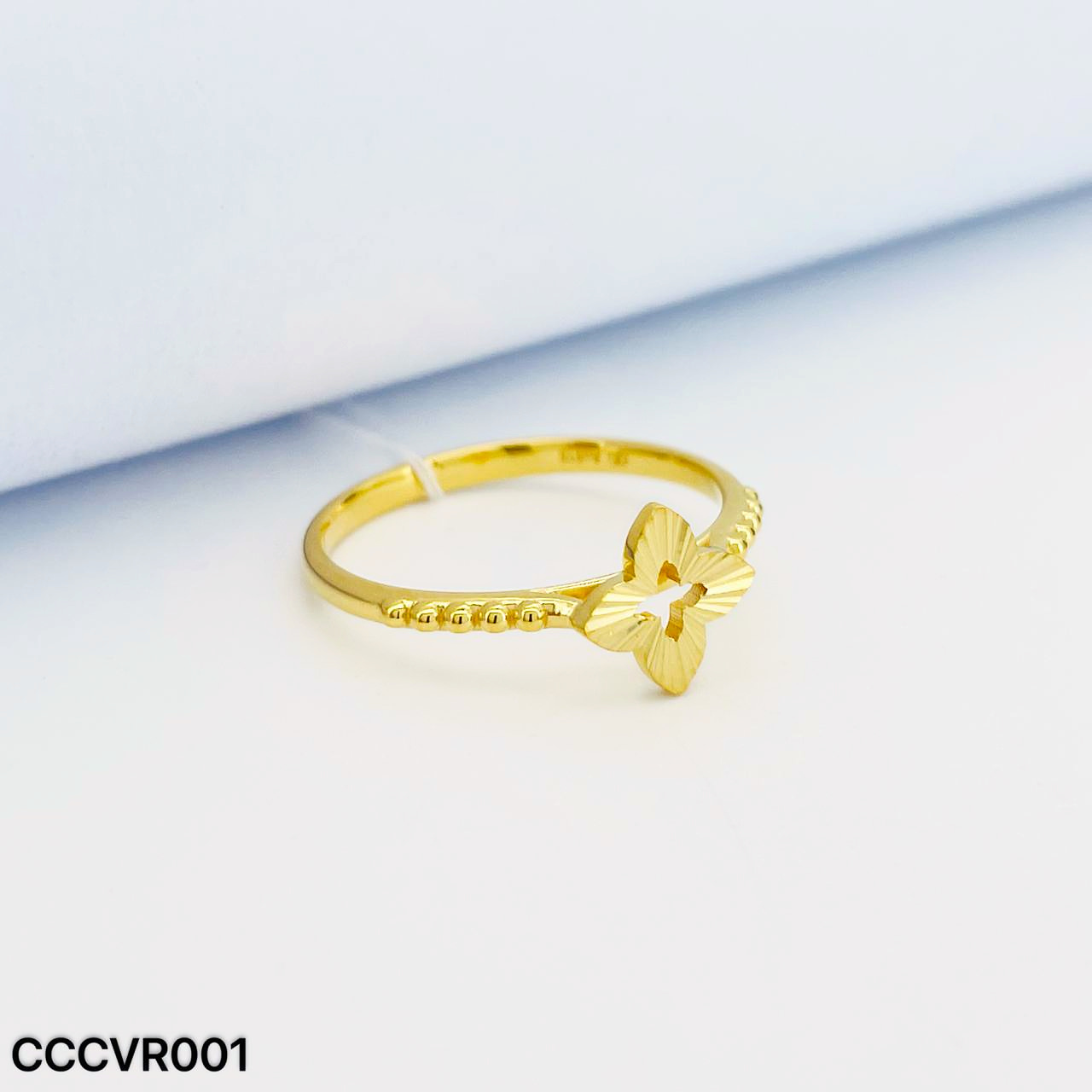 CC CLOVER RAINBOW 七彩四叶草戒指