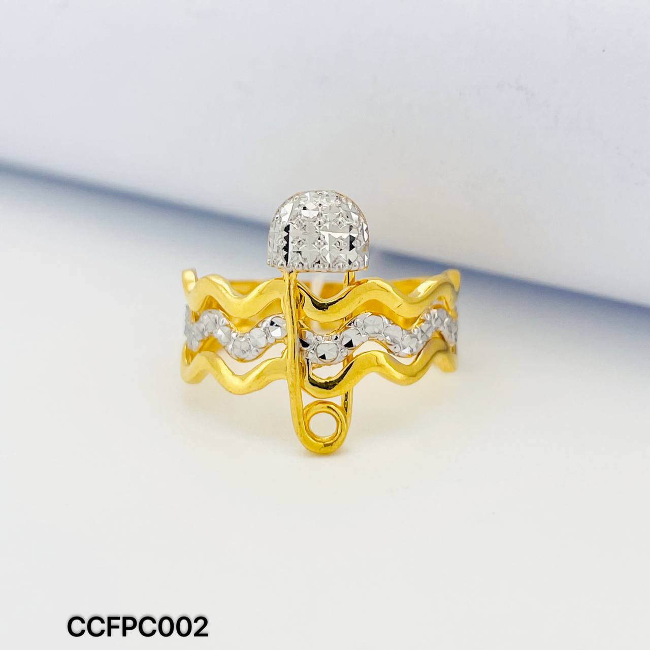 CC FESYEN PAPER CLIP 双色回形针戒指