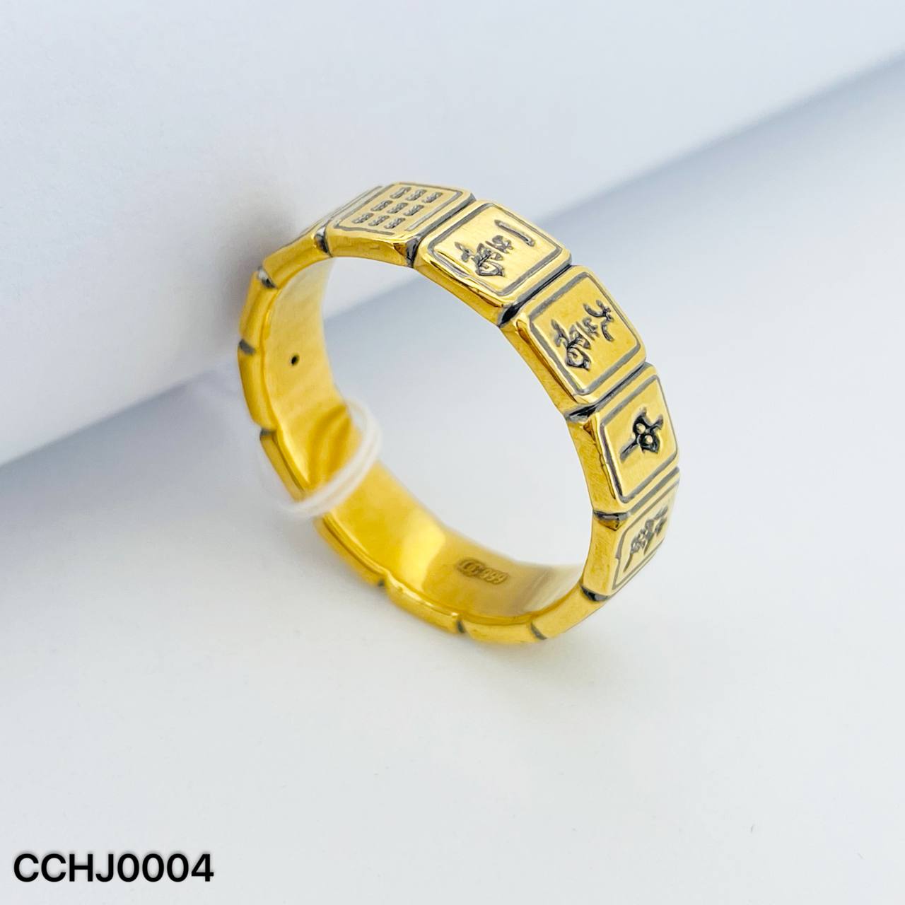 CC FESYEN MAHJONG 黑金麻将戒指