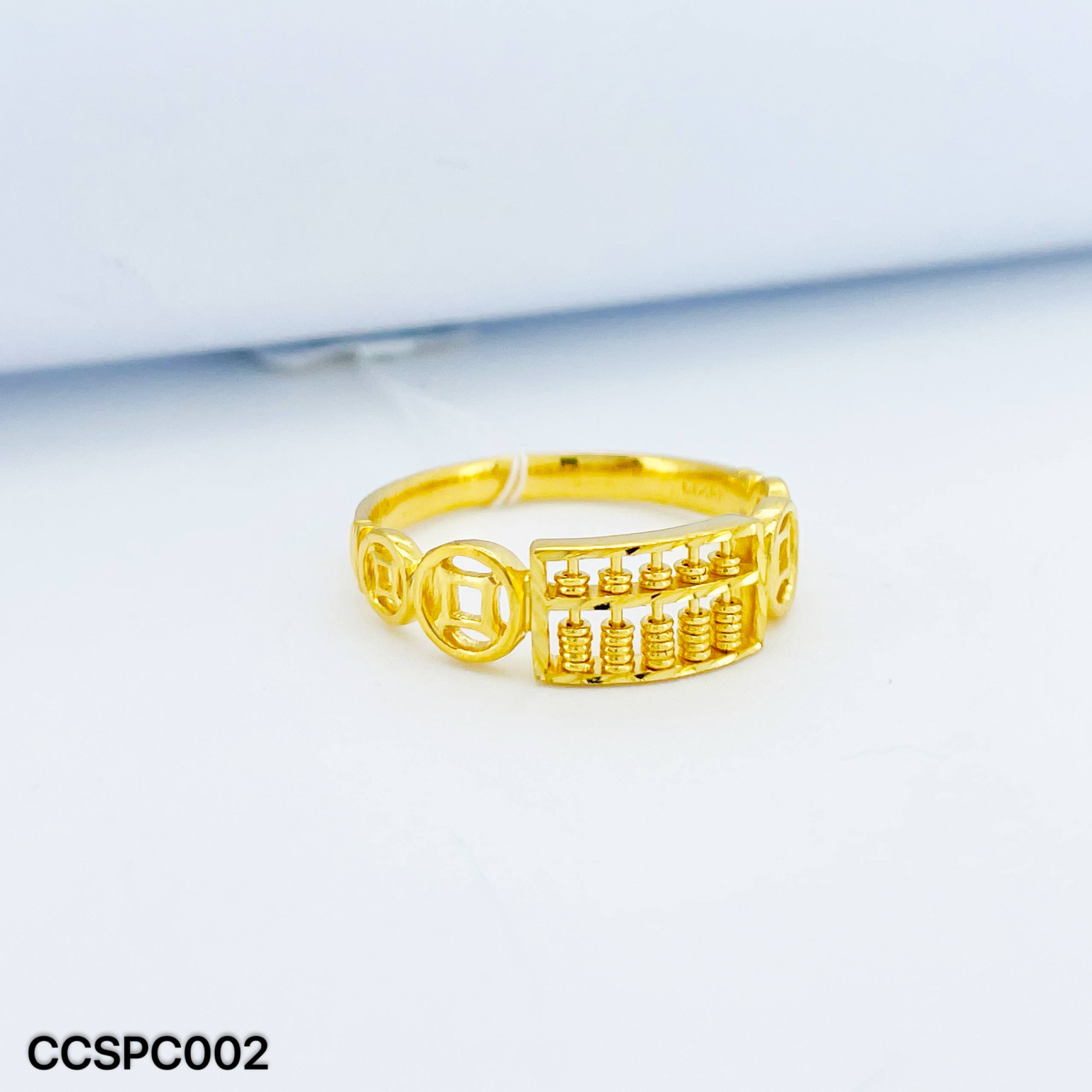 CC SEMPOA COPPERCOIN 铜钱算盘戒指