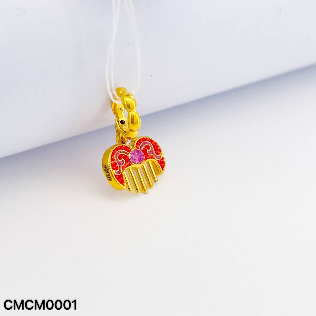 CHARM COMB 硬金梳子吊坠