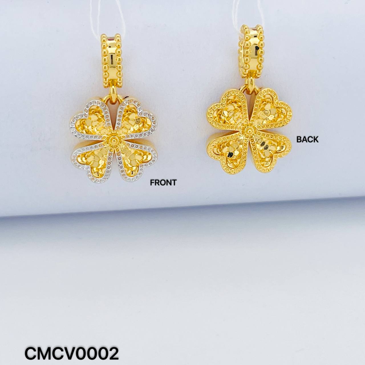 CHARM CLOVER (2C) 硬金四叶草吊坠