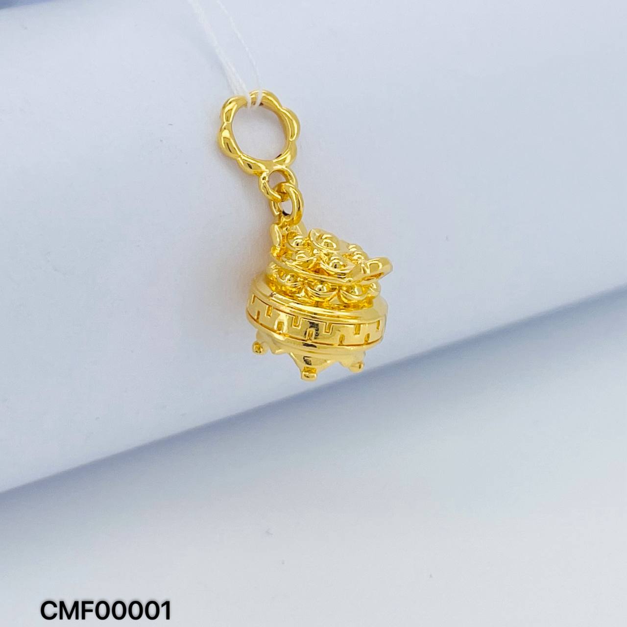 CHARM FORTUNE 硬金聚宝盆吊坠