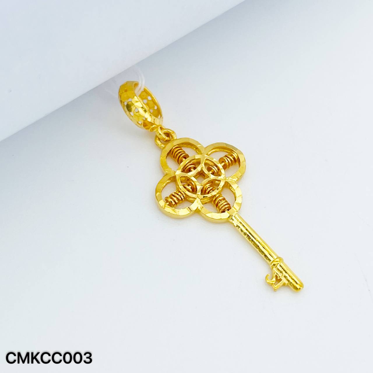 CHARM KUNCI SEMPOA CLOVER 四叶草算盘钥匙吊坠