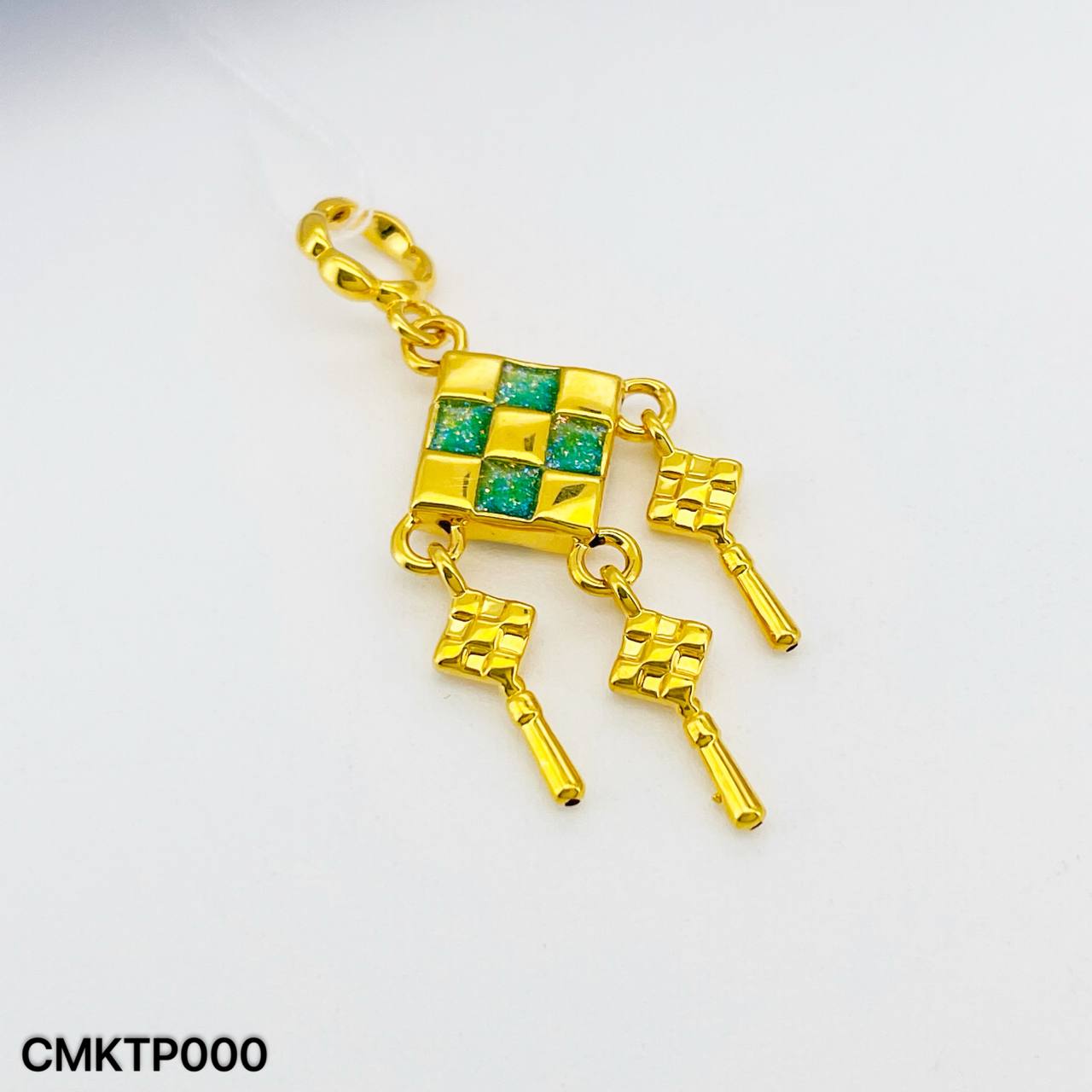 CHARM KETUPAT 硬金马来粽吊坠
