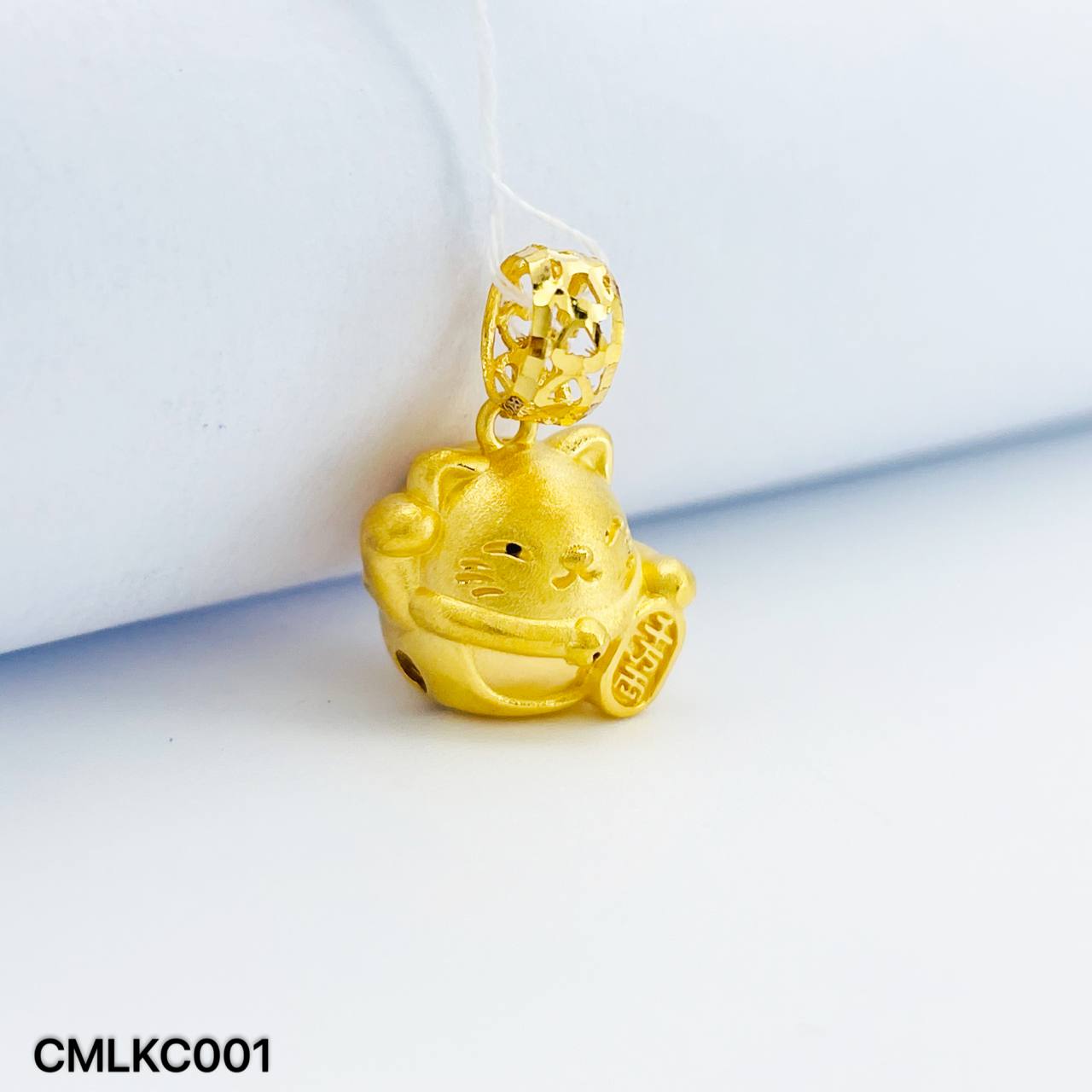 CHARM LUCKY CAT LOCENG 铃铛招财猫吊坠