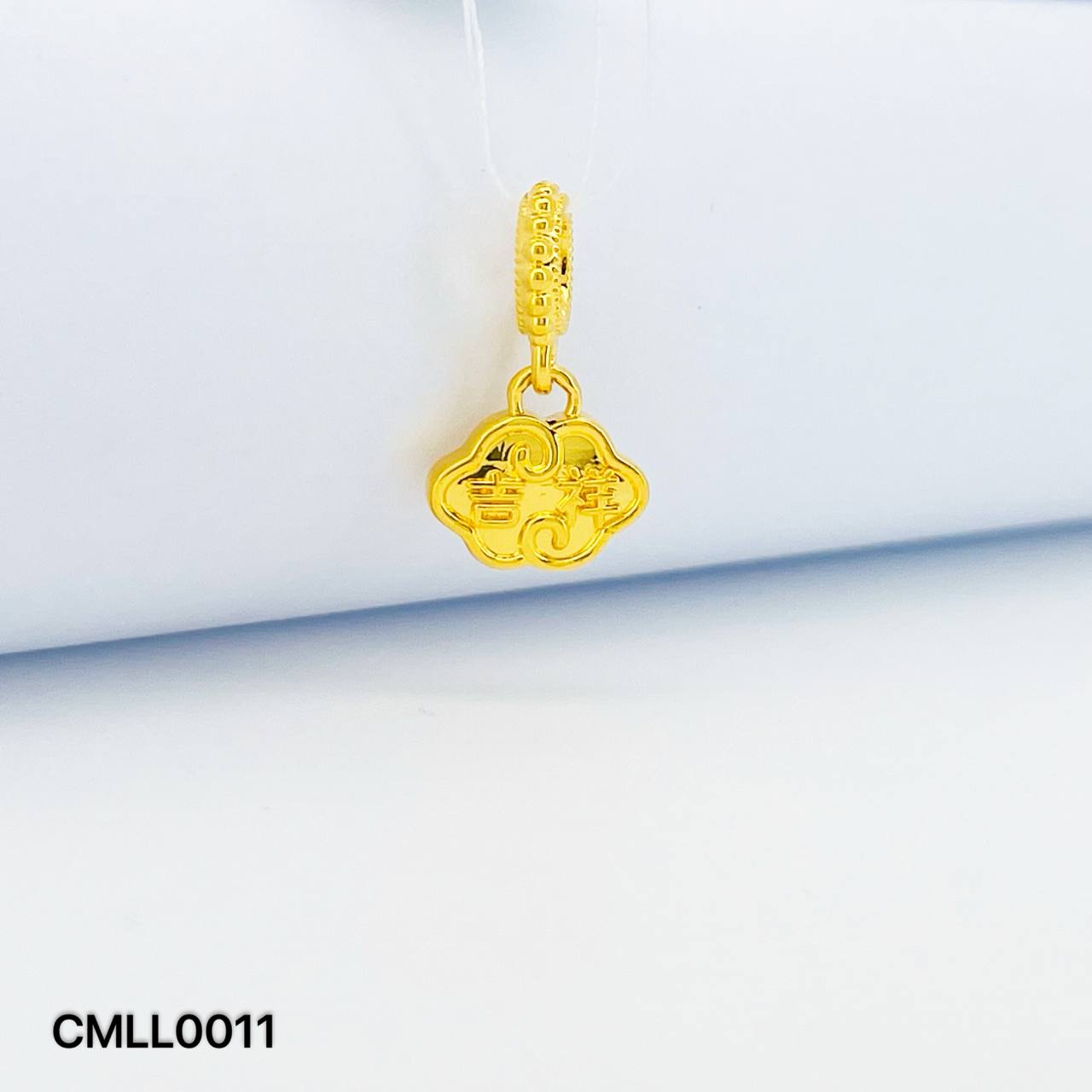 CHARM LONG LIFE 硬金平安锁吊坠