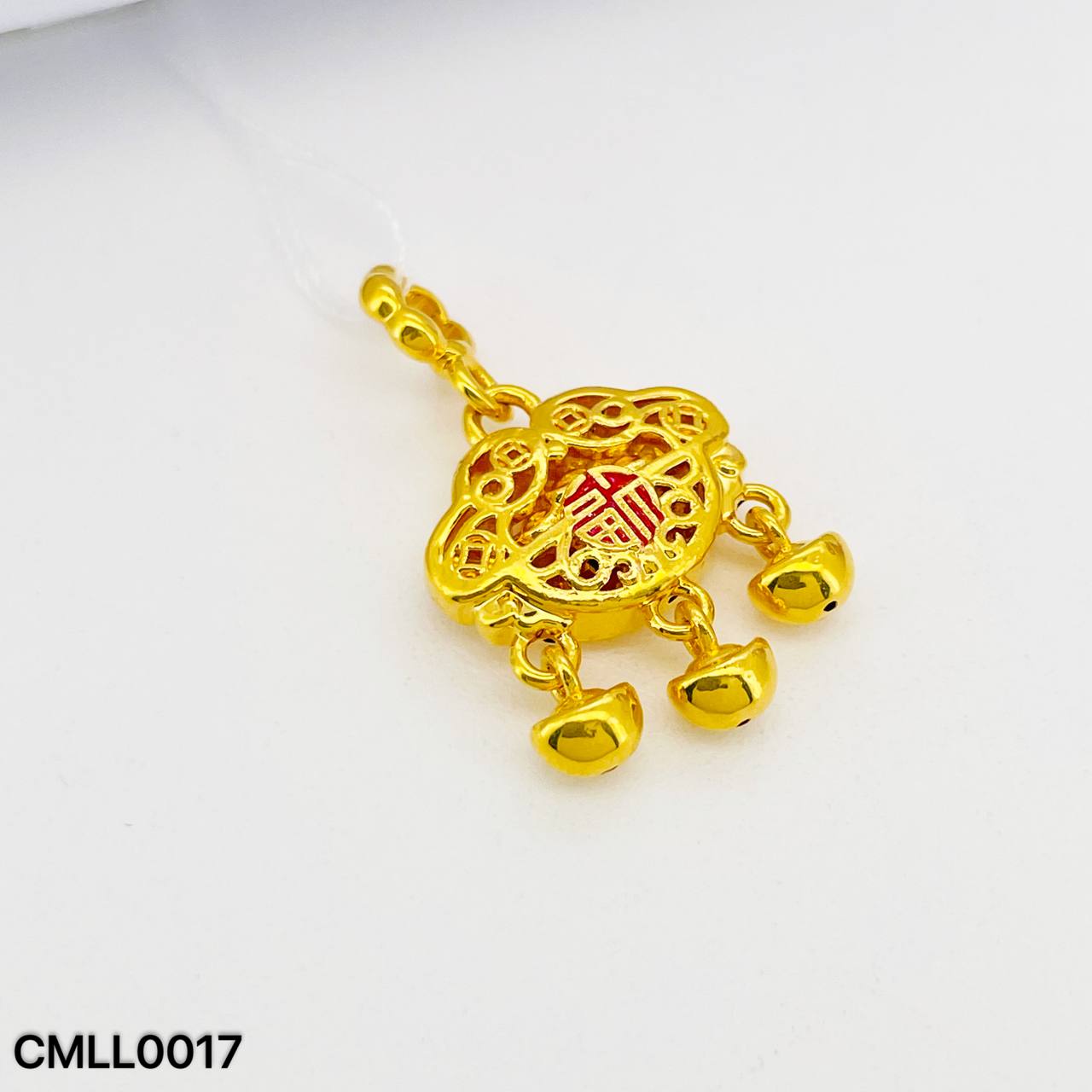 CHARM LONG LIFE 硬金平安锁吊坠