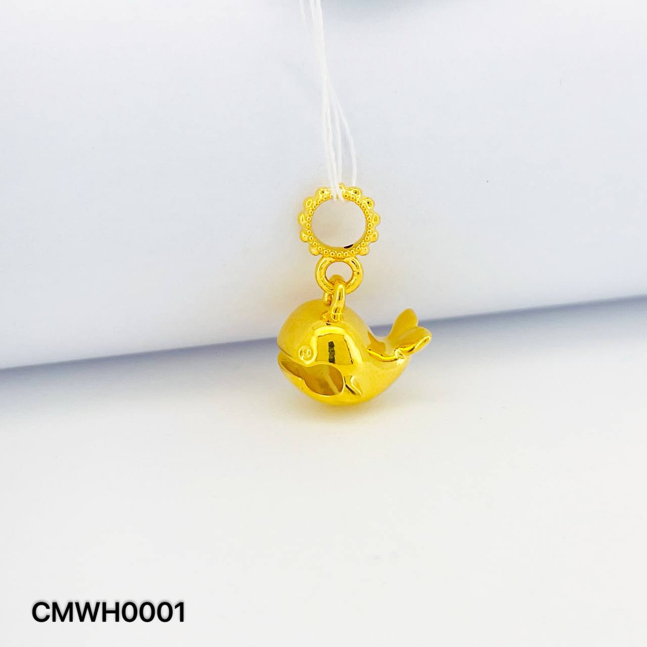 CHARM WHALE 硬金蓝鲸吊坠