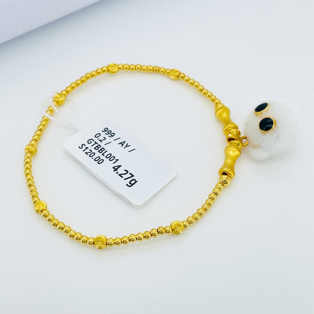 GT BEBOLA LICIN 硬金植绒手串