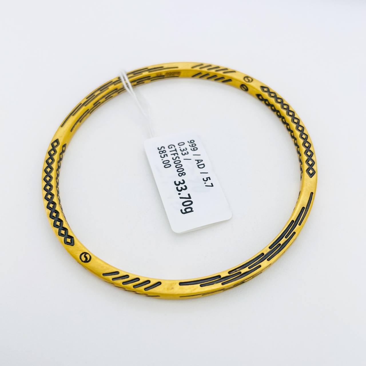 GT FESYEN 足金黑金手镯
