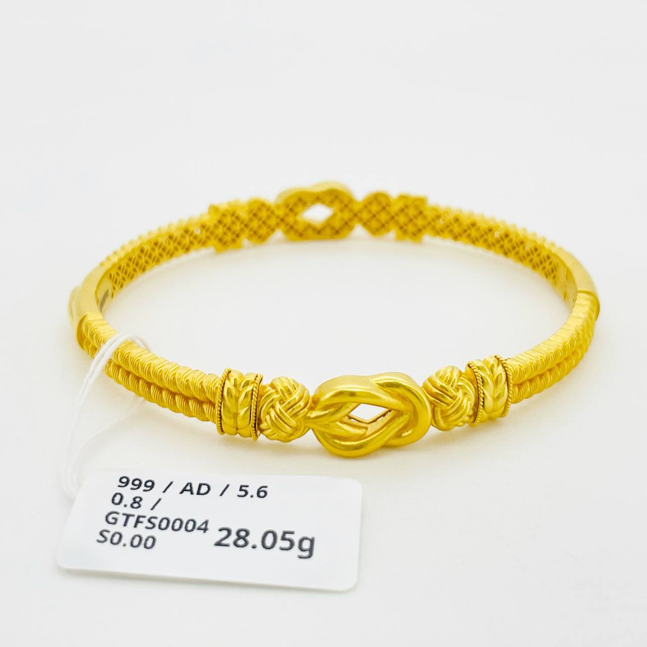 GT FESYEN 足金古法手镯