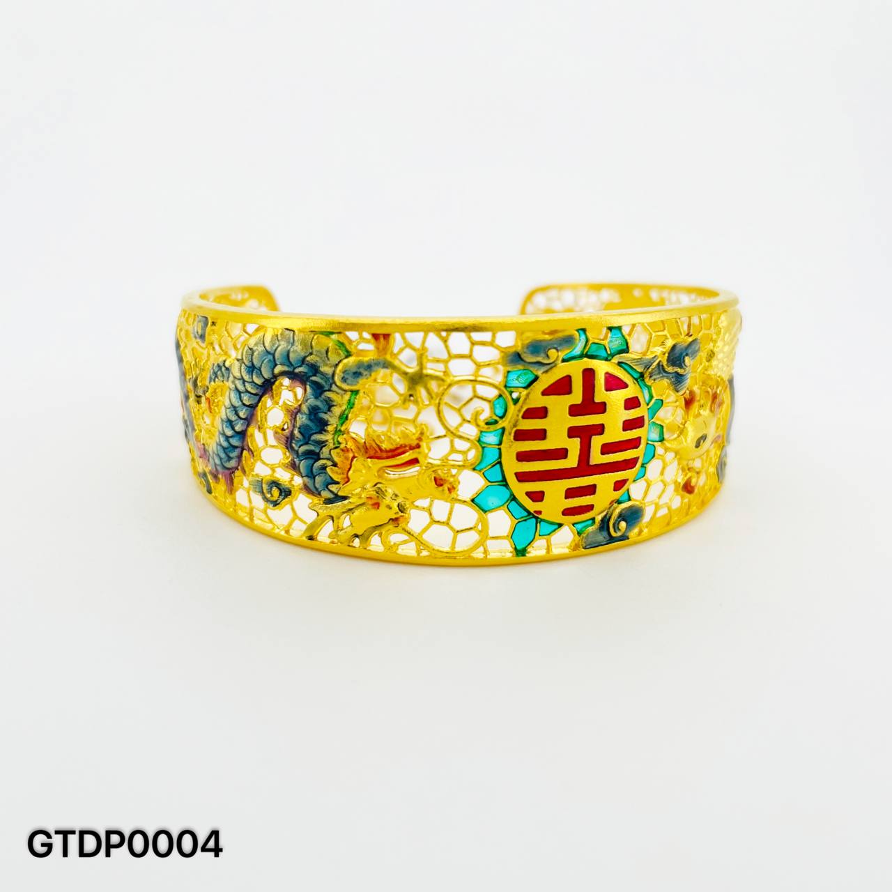 GT DRAGON&PHOENIX  足金龙凤手镯