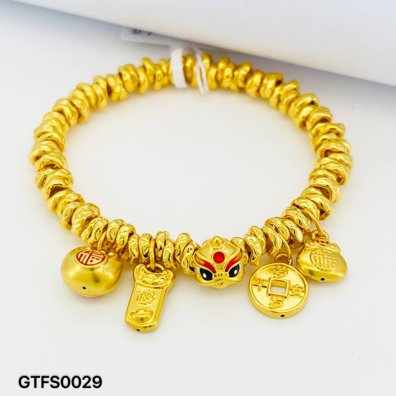 GT FESYEN 足金盘缠手串