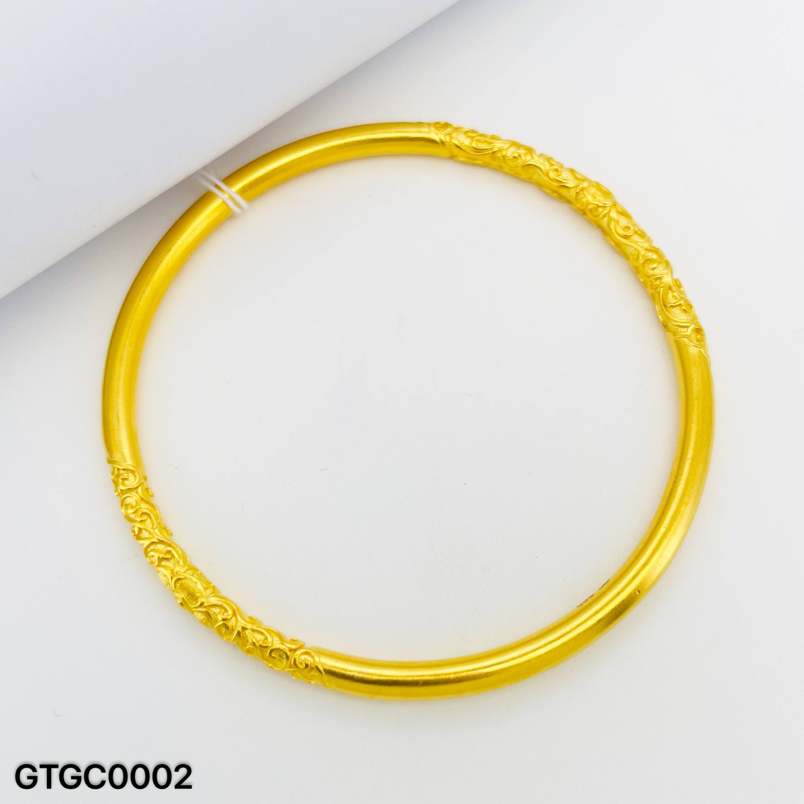 GT GOLDEN CUDGEL 999卷草纹手镯