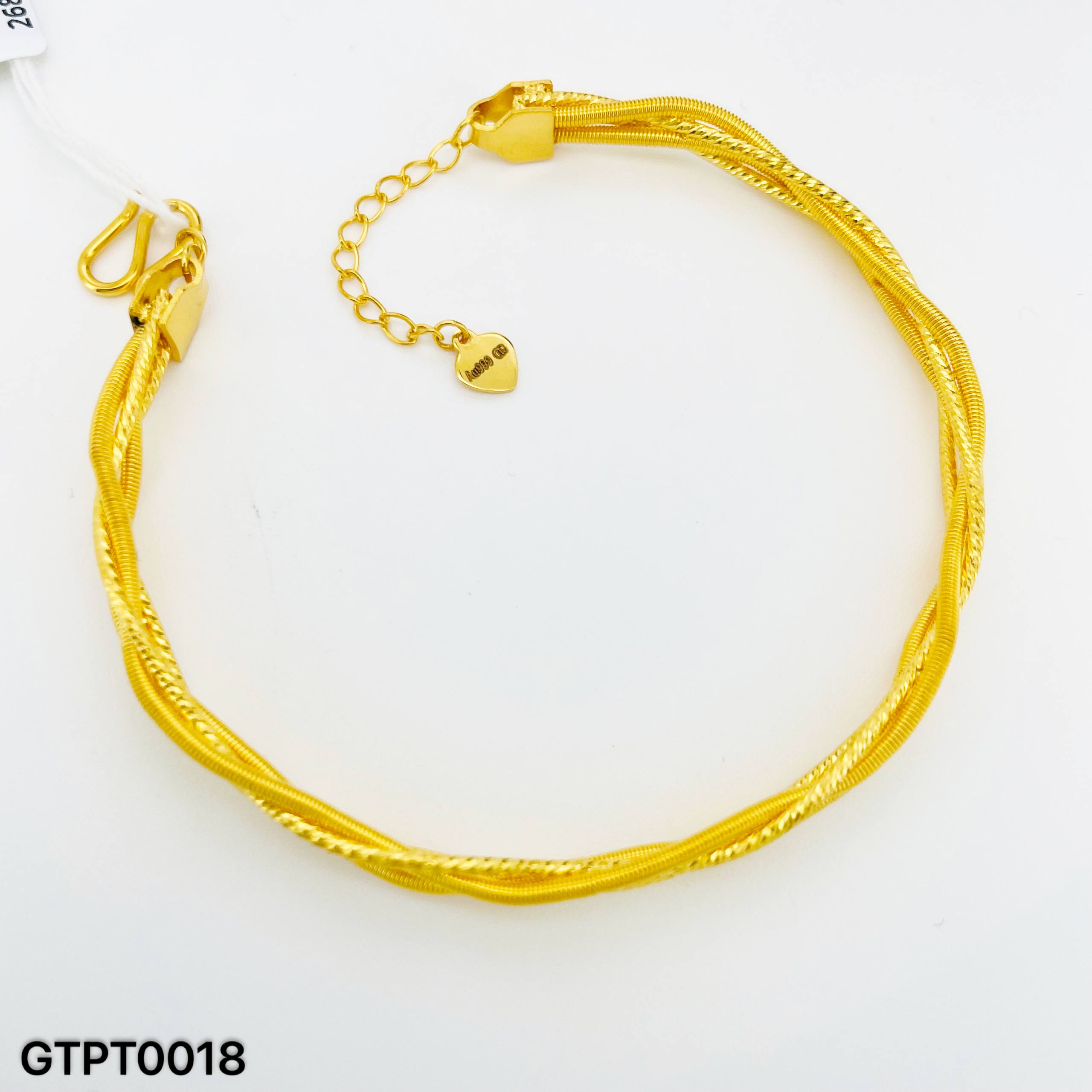 GT PINTAL 足金麻绳手镯