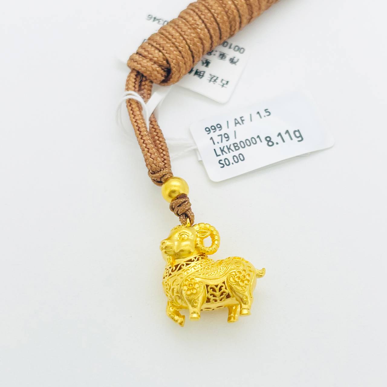 LOKET KAMBING 999生肖羊吊坠