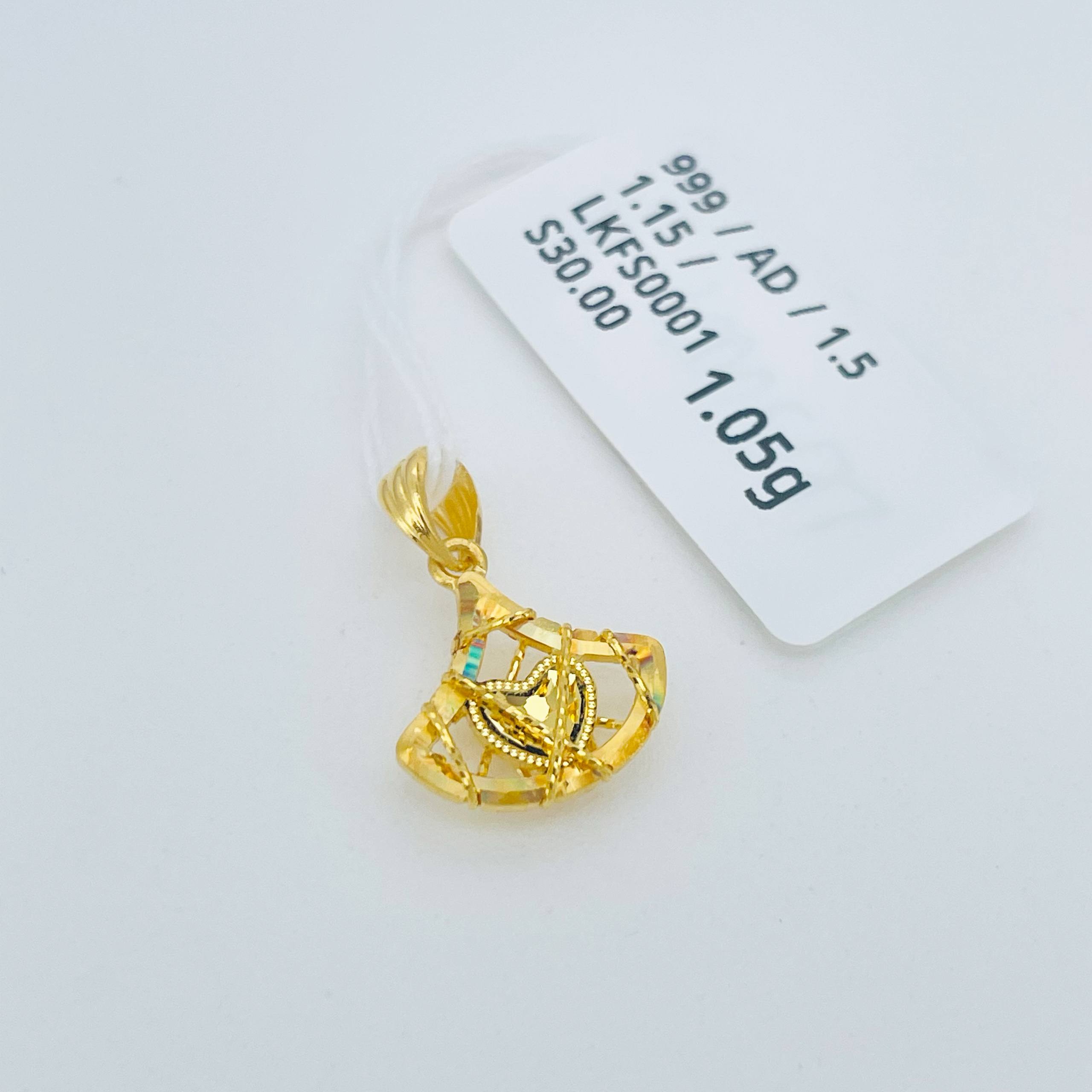 LOKET FESYEN 足金吊坠
