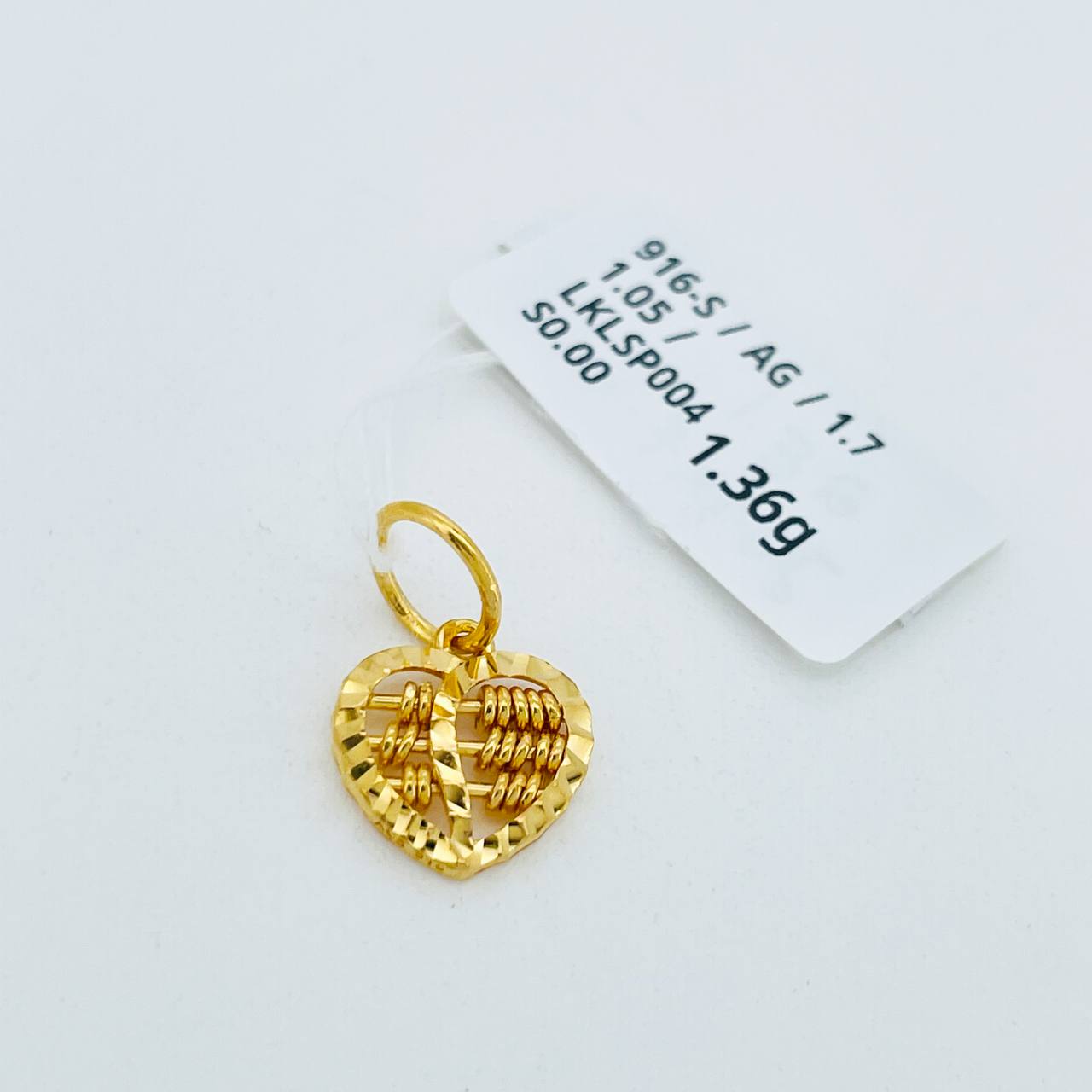 LOKET LOVE SEMPOA 爱心算盘吊坠