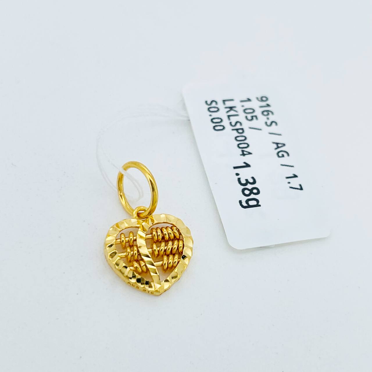 LOKET LOVE SEMPOA 爱心算盘吊坠 thumbnail 3