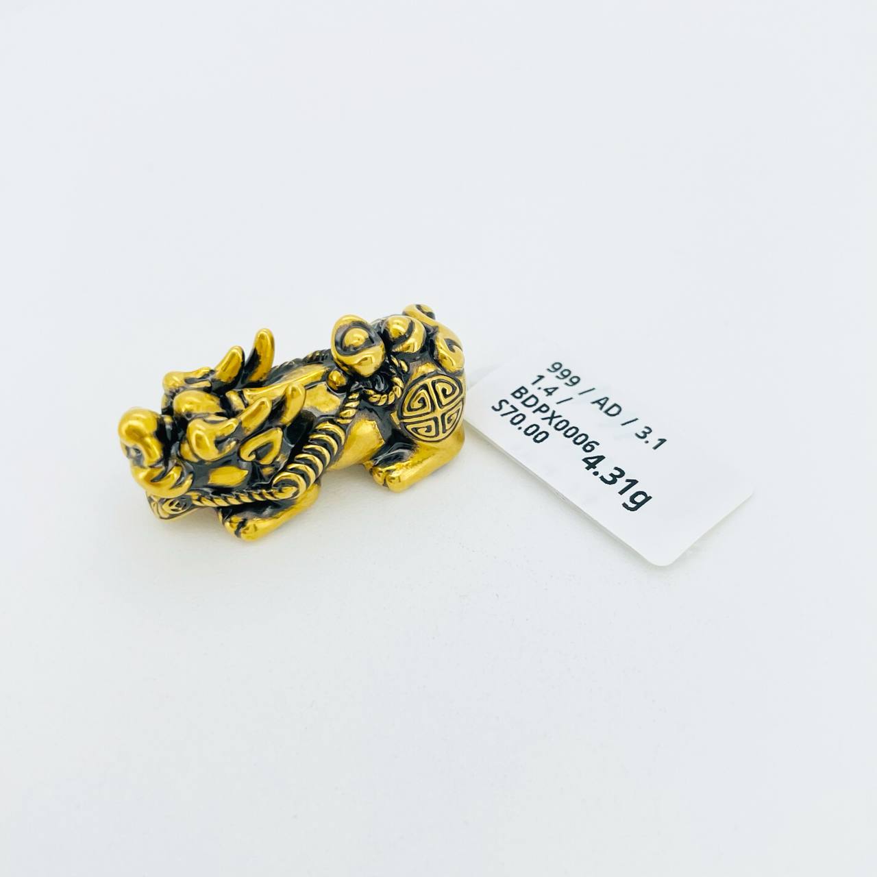 BEAD PIXIU 黑金貔貅吊坠 thumbnail 3