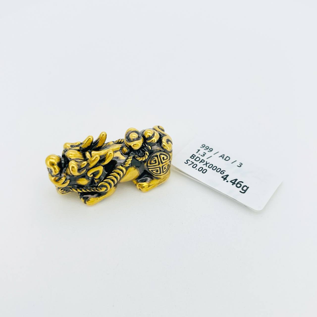 BEAD PIXIU 黑金貔貅吊坠