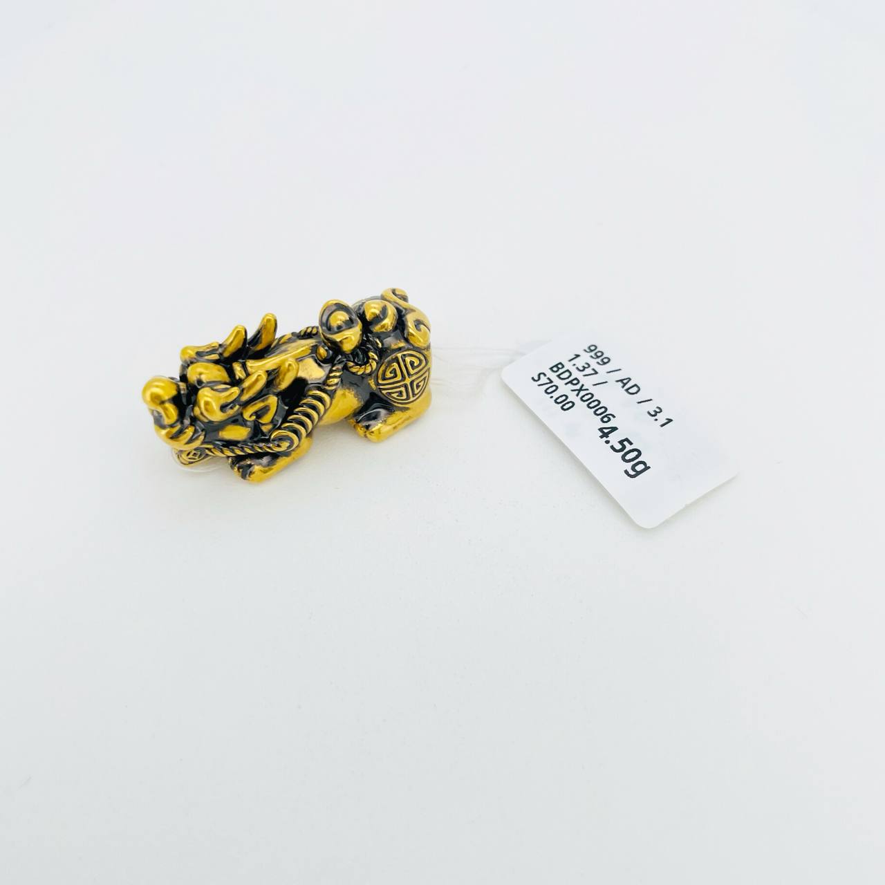 BEAD PIXIU 黑金貔貅吊坠 thumbnail 2