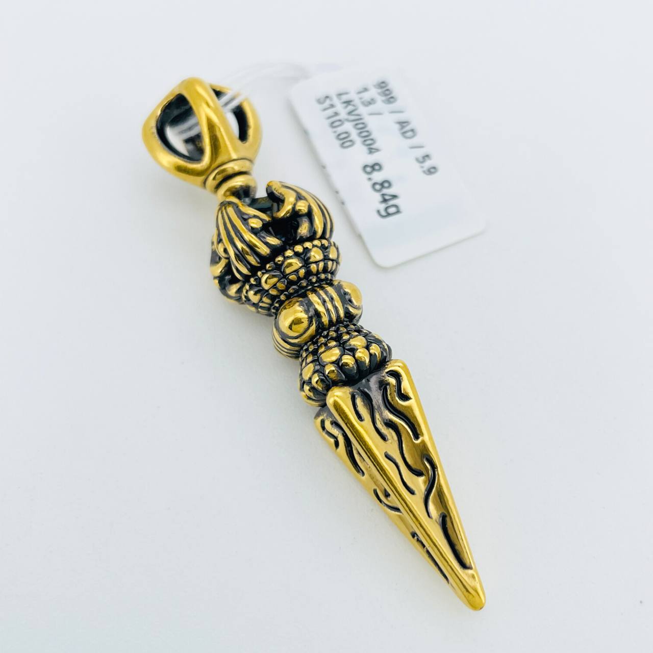 LOKET VAJRA 黑金降魔金刚杵吊坠
