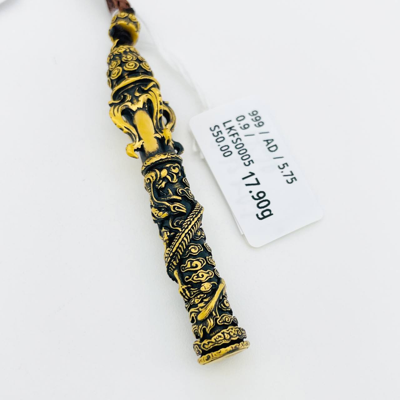 LOKET FESYEN 足金金箍棒吊坠