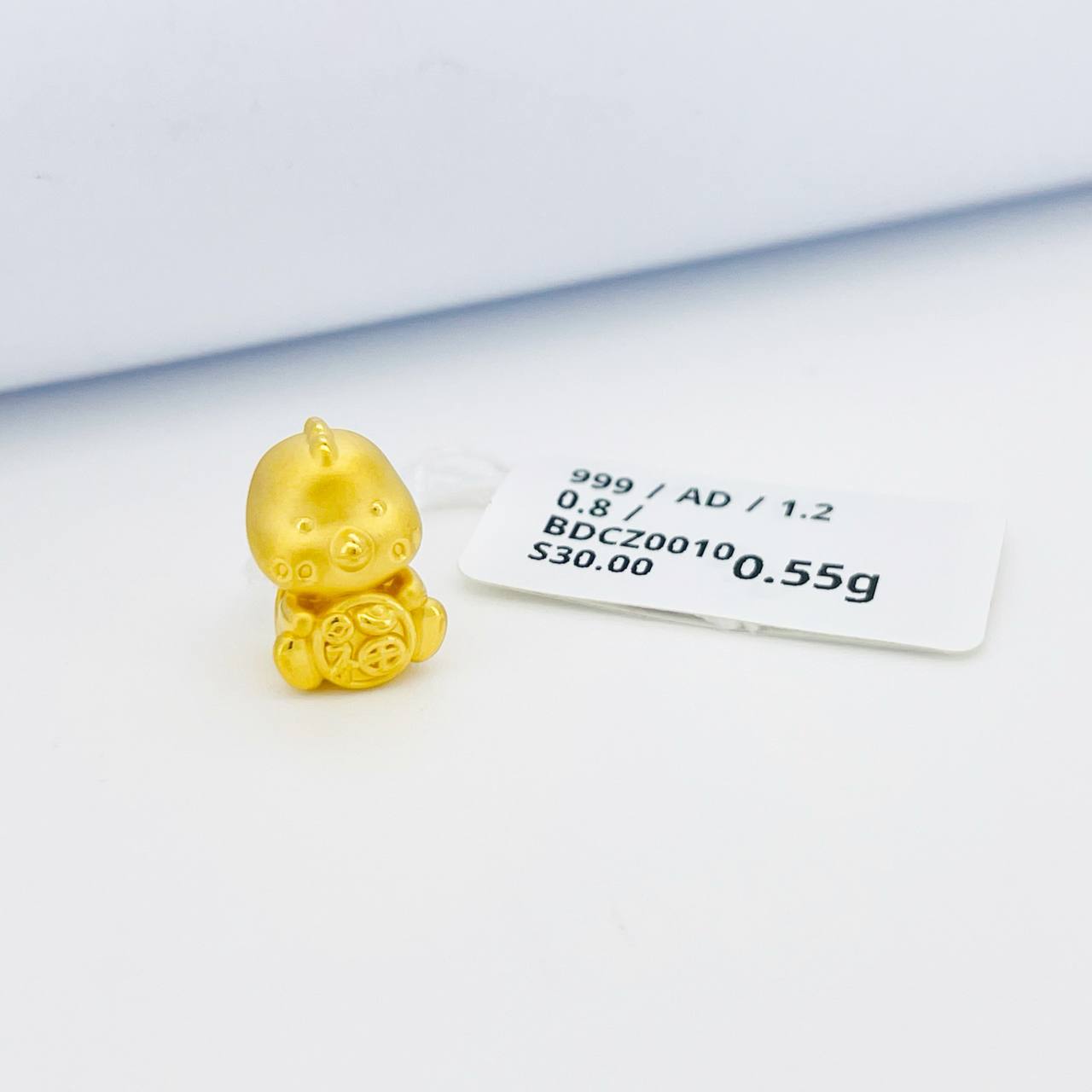 BEAD CHINESE ZODIAC 足金十二生肖吊坠(鸡)