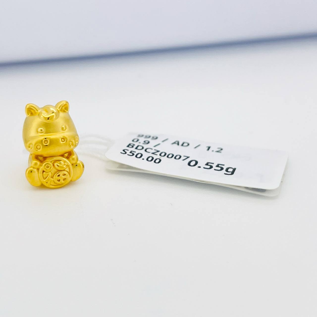 BEAD CHINESE ZODIAC 足金十二生肖吊坠（马） thumbnail 2