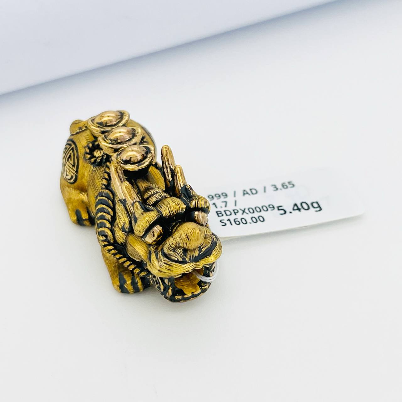 BEAD PIXIU 黑金拉丝貔貅吊坠