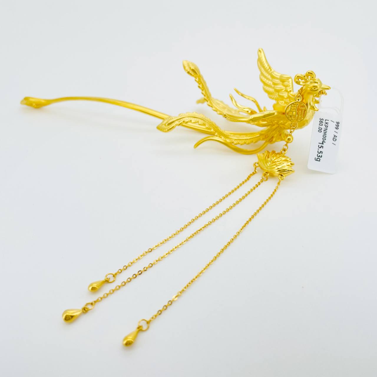 LOKET PHOENIX HAIRPIN 足金凤钗(头饰四点金)