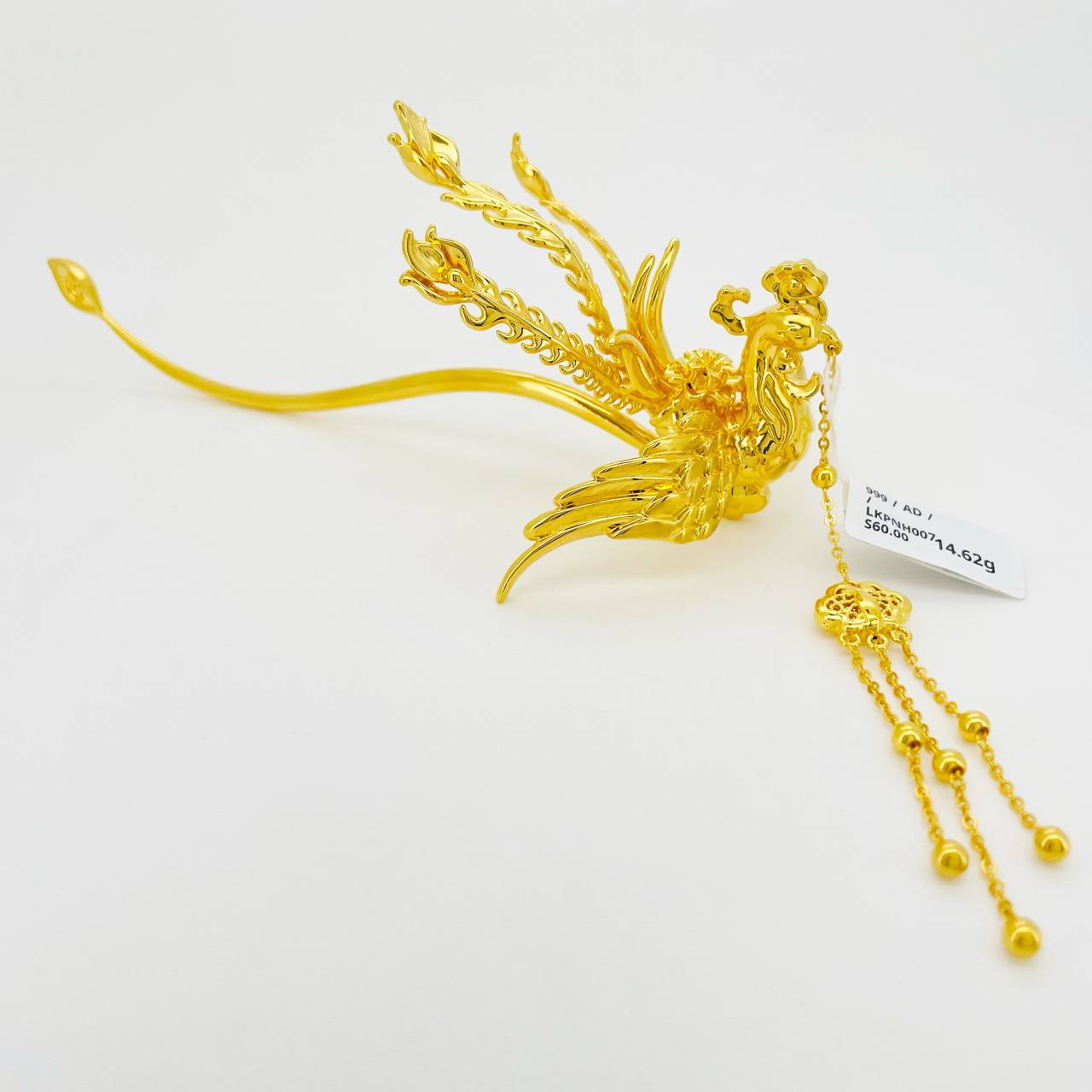 LOKET PHOENIX HAIRPIN 足金凤钗(头饰四点金）