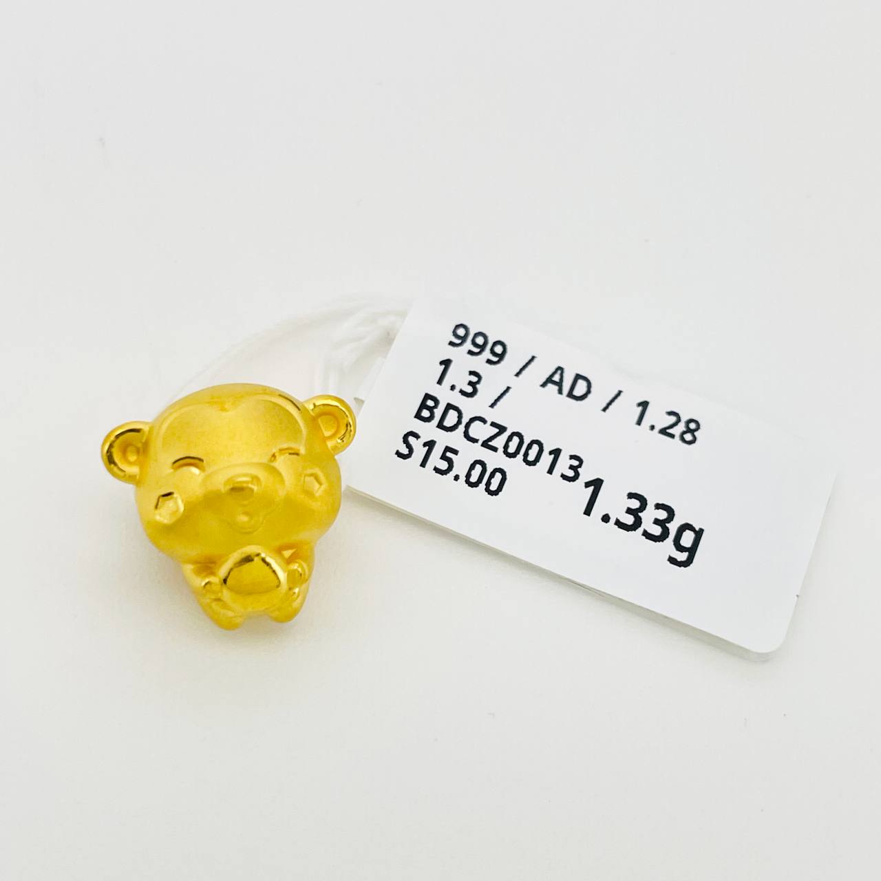 BEAD CHINESE ZODIAC 足金十二生肖吊坠(兔） thumbnail 7