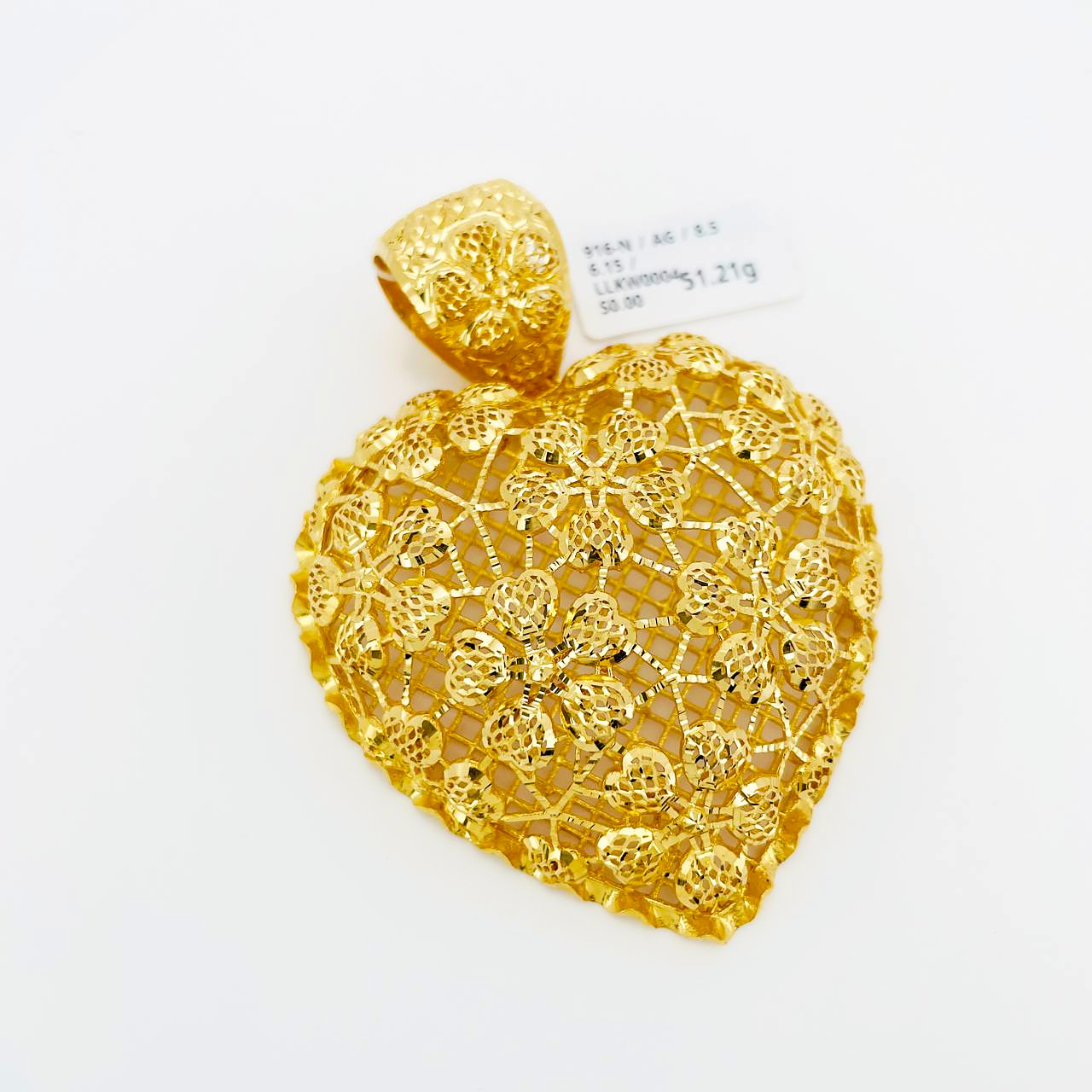 LOKET LOVE KERAWANG 爱心吊坠