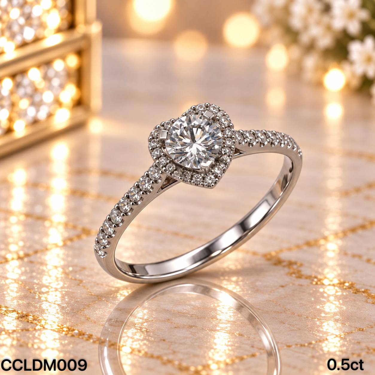 CC LAB GROWN DIAMOND 围镶款三爪培育钻戒 thumbnail 13