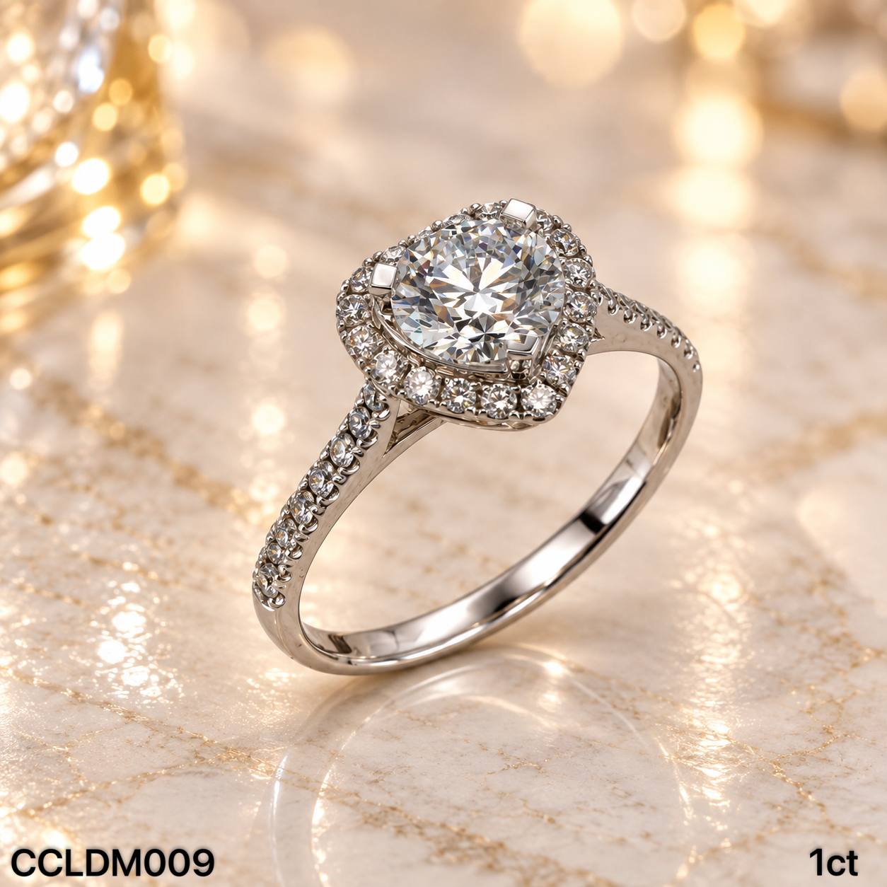 CC LAB GROWN DIAMOND 围镶款三爪培育钻戒 thumbnail 4