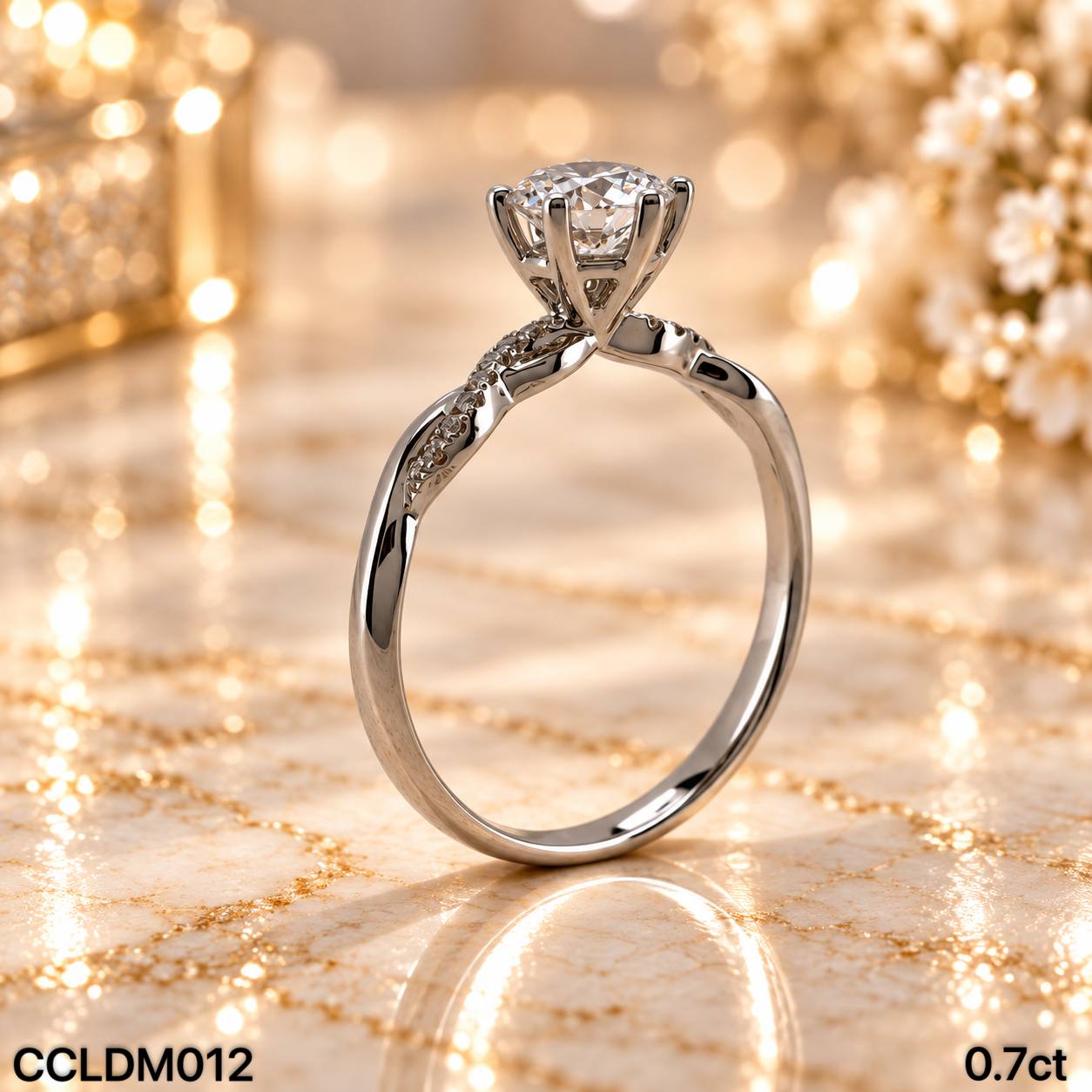 CC LAB GROWN DIAMOND 围镶款六爪培育钻戒 thumbnail 6