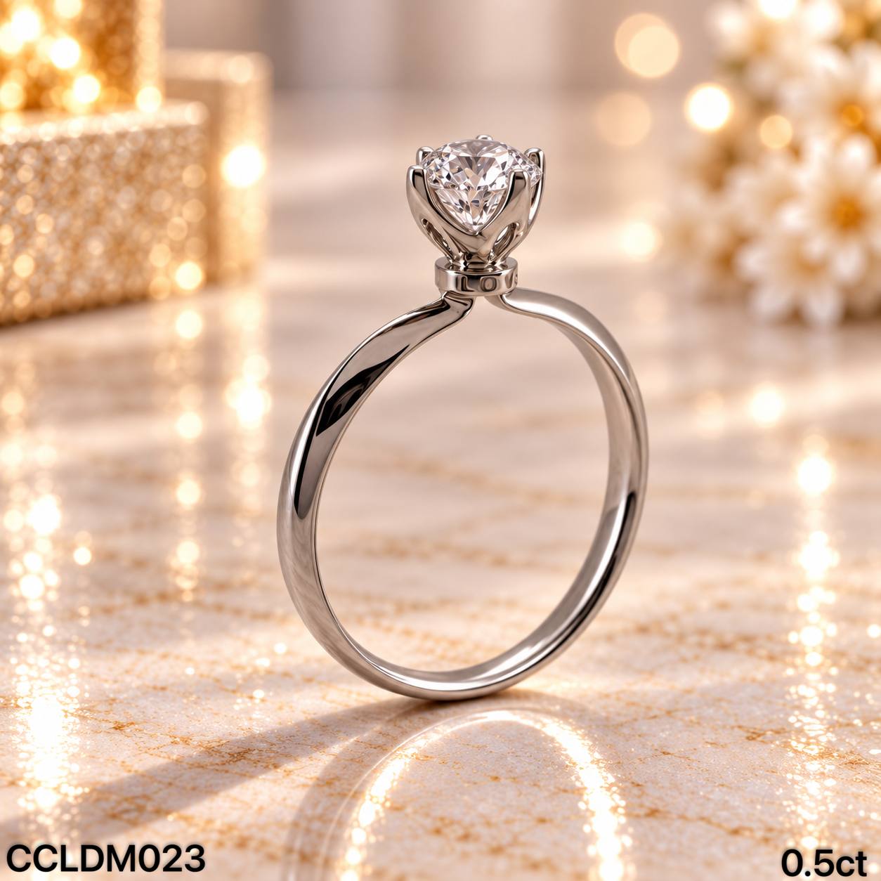 CC LAB GROWN DIAMOND 经典款四爪培育钻戒